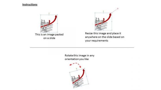 Business Development Strategy 3d Man Red Arrow Concept