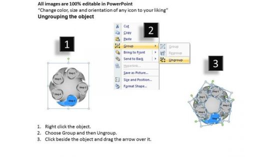 Business Development Strategy Circular Steps Illustration Innovation Growth