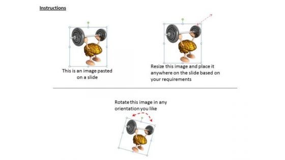Business Development Strategy Template 3d Illustration Of Brain Power Photos