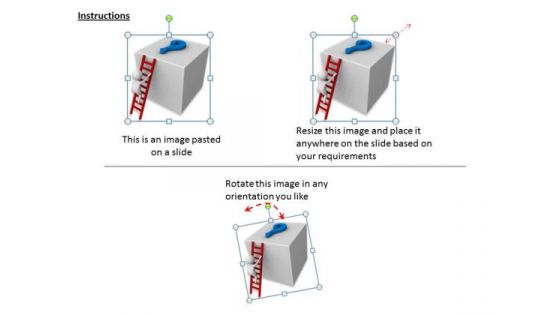 Business Development Strategy Template 3d Man On Ladder Question Mark Characters