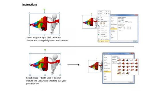 Business Development Strategy Template 3d Man With Charts Characters