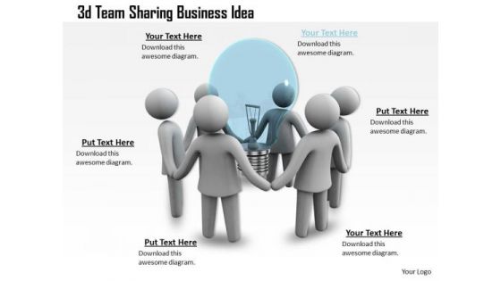Business Development Strategy Template 3d Team Sharing Idea Characters Business Development Strategy Template 3d Team Sharing Idea Characters
