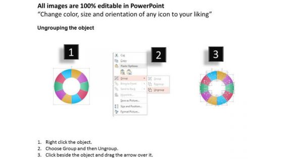 Business Diagram 10 Business Steps In Circle Presentation Template