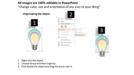 Business Diagram 3d Bulb Graphic For Idea Generation PowerPoint Template