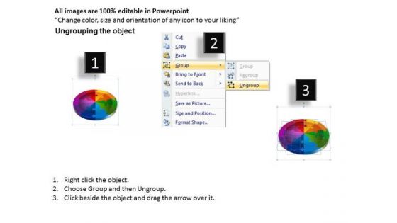 Business Diagram 3d Circle Puzzle Diagram 10 Stages Slide Layout Sales Diagram