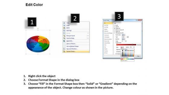 Business Diagram 3d Circle Puzzle Diagram 7 Stages Slide Sales Diagram