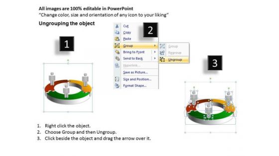 Business Diagram 3d Circular Flow Diagram Chart 3 Stages Marketing Diagram