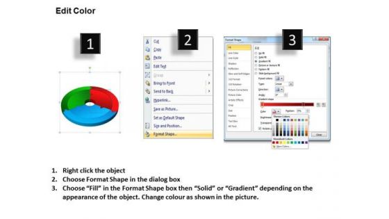 Business Diagram 3d Circular Process Cycle Diagram Chart 3 Ppt Templates Sales Diagram
