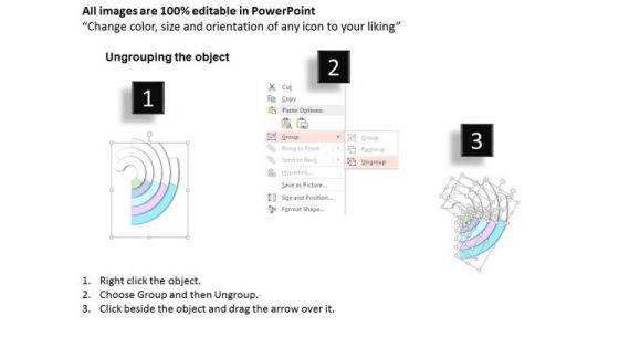 Business Diagram 3d Circular Process With Percentage Value Presentation Template