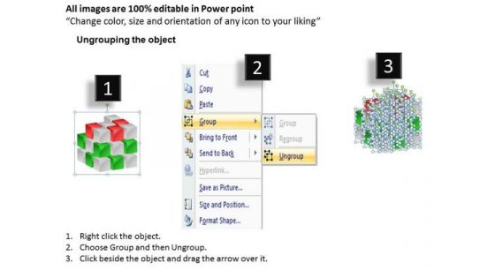 Business Diagram 3d Cube Building Cube By Cube Sales Diagram