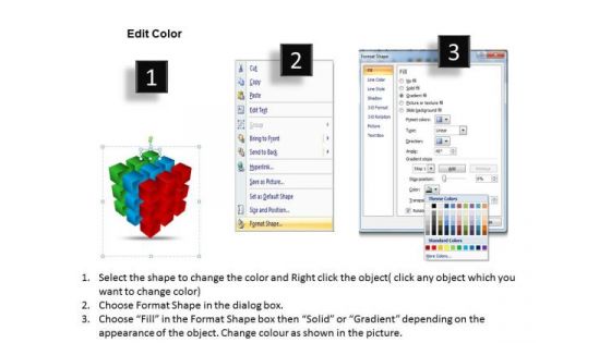 Business Diagram 3d Cube Perspective Ppt 3 Sales Diagram