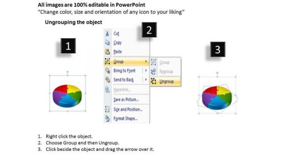 Business Diagram 3d Cycle Process Flow Chart 5 Stages Sales Diagram