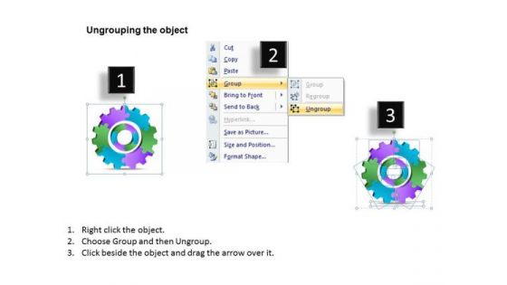 Business Diagram 3d Gears Chart 6 Stages Business Framework Model