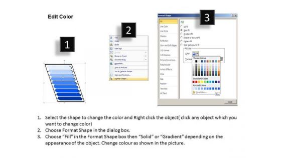 Business Diagram 3d List 9 Points Marketing Diagram