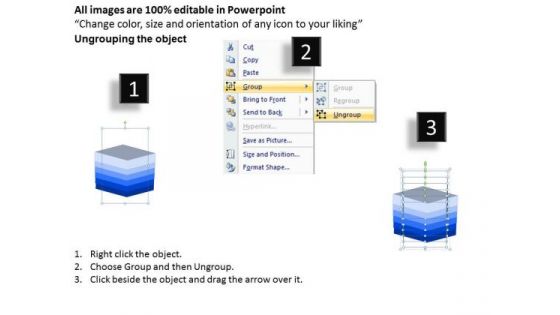 Business Diagram 3d Lists PowerPoint Slides And Sales Diagram