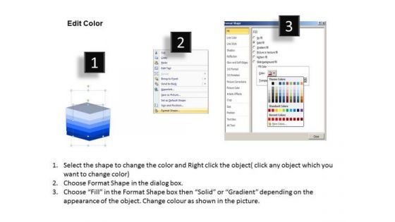 Business Diagram 3d Lists PowerPoint Slides And Sales Diagram