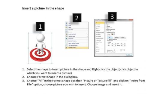 Business Diagram 3d Man On Target PowerPoint Presentations Templates