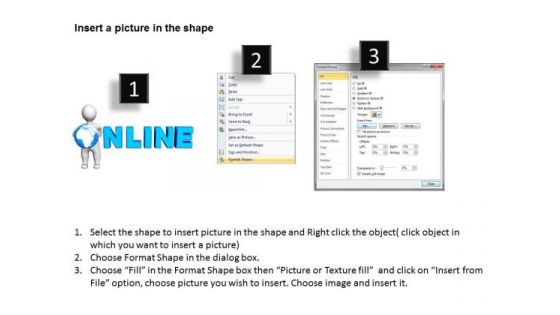 Business Diagram 3d Man With Online PowerPoint Templates