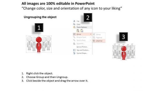 Business Diagram 3d Men As A Team For Business Work Presentation Template