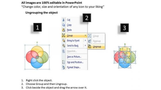 Business Diagram 4 Leading Aspects Flow Sales Diagram