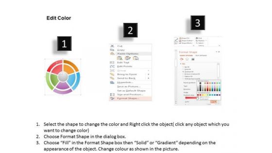 Business Diagram 5 Steps Of Sales Process Presentation Template