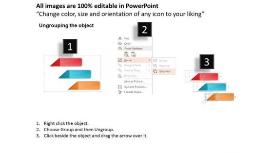 Business Diagram Abc Business Steps With Textboxes Presentation Template