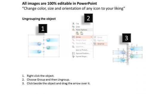 Business Diagram Agenda Four Point Timeline Infographic Presentation Template