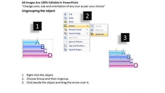Business Diagram Alphabet Blocks Abcd With Textboxes Strategy Diagram