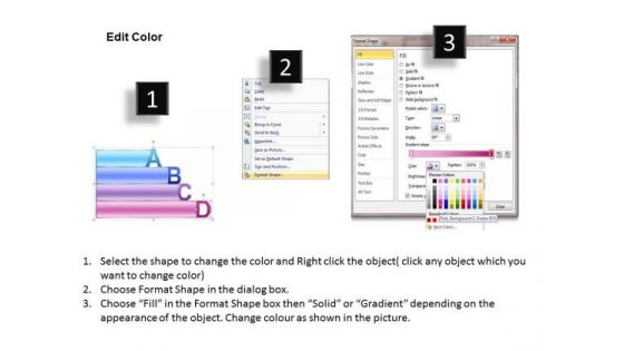 Business Diagram Alphabet Blocks Abcd With Textboxes Strategy Diagram