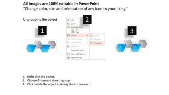 Business Diagram Alphabetic Four Puzzle Blocks Presentation Template