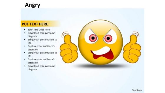 Business Diagram Angry Strategy Diagram
