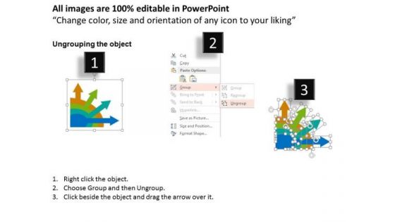 Business Diagram Arrows For Business Options Presentation Template