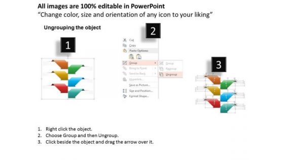 Business Diagram Arrows For Marketing Planning Process Presentation Template