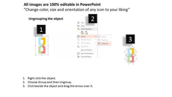 Business Diagram Arrows For Segmenting A Market Presentation Template