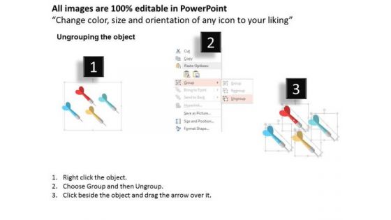 Business Diagram Arrows For Target Planning Presentation Template