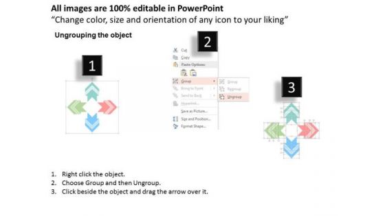 Business Diagram Arrows For Value Chain Model PowerPoint Templates