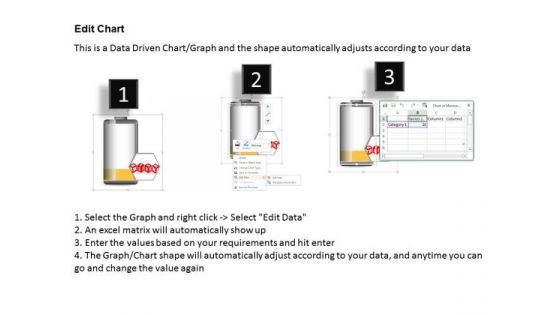 Business Diagram Battery With Alert Sign And Dices Power Technology PowerPoint Slide