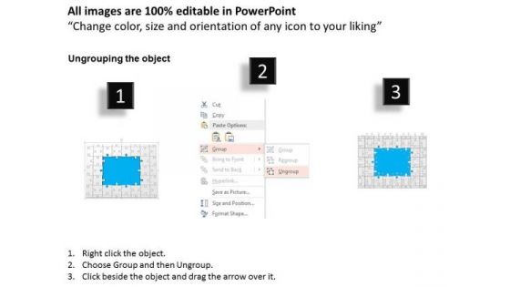 Business Diagram Big Data Words Written In Puzzle Pieces Presentation Template