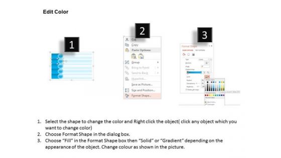Business Diagram Blue Text Icons For Workflow Of Data Presentation Template
