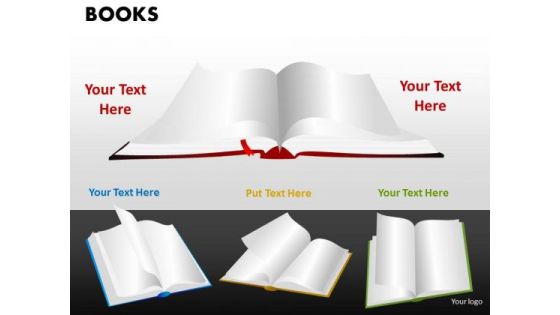 Business Diagram Books Marketing Diagram