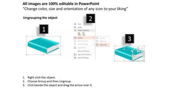 Business Diagram Books Three Steps Presentation Template