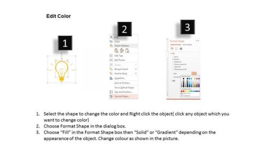 Business Diagram Bulbs For Examples Of Business Plan Presentation Template