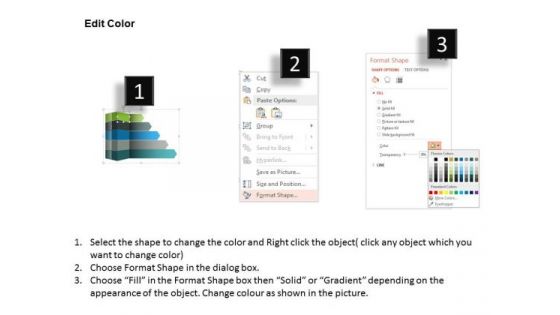 Business Diagram Business Design To Represent Five Steps Of Process Presentation Template