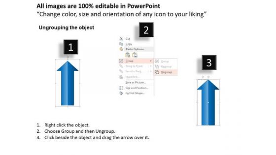 Business Diagram Business Key With Six Growth Arrows Presentation Template