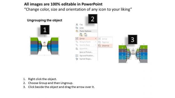 Business Diagram Business Plan With Five Options Presentation Template