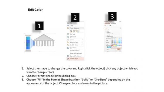 Business Diagram Business Temple To Display Pillars Of Business Presentation Template