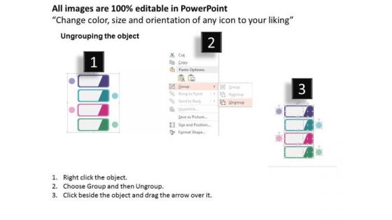 Business Diagram Chain Of Steps For Sales Process Presentation Template
