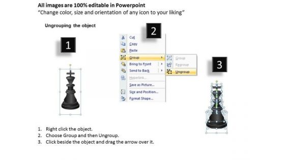 Business Diagram Chess Board Strategy Diagram