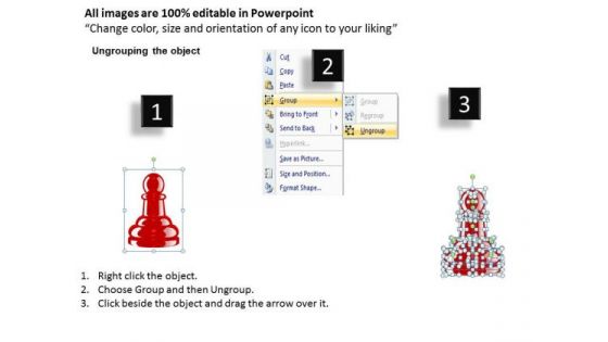 Business Diagram Chess Pawn Pieces Consulting Diagram