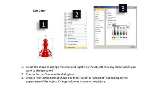 Business Diagram Chess Pawn Pieces Consulting Diagram